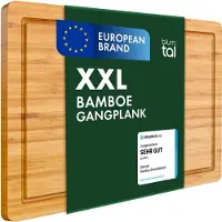 Blumtal Snijplank - Bamboe - Snijplank Hout - Groot formaat - 30 x 45 x 2 cm