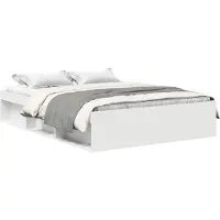 vidaXL Bedframe wit 140x200 cm