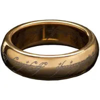 Weta Workshop Lord of the Rings Tungsten Ring The One Ring (gold plated) Size 13 Rings