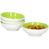 Ritzenhoff & Breker Set van 4 kommen 8cm plat groen Doppio - Ritzenhoff 64186