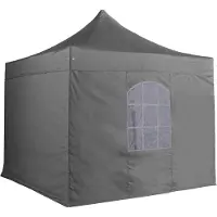 Oviala - Raamwand voor professionele vouwtent van 50 mm in 3 m grijs