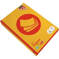 Quantore Kopieerpapier Fastprint A4 80gr diepgeel 500vel | 5 stuks