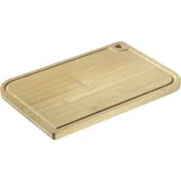 Westmark Snijplank – houten snijplank met sapgroef voor het gemakkelijk snijden van voedsel – bamboe, 33 x 23cm