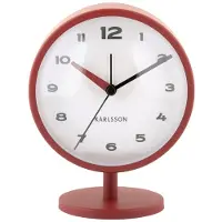 Karlsson Brisk Dome Wekker | 11x13.8x6.5cm | Red ochre