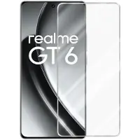 Cadorabo Screenprotector geschikt voor Realme GT6 - Pantser film Beschermende film in KRISTALHELDER Geharde (Tempered) display beschermglas in 9H hardheid met 3D Touch