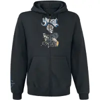 Ghost Vest met capuchon - Papa Of The World On Fire - S tot XL - voor Mannen - zwart - Maat XL