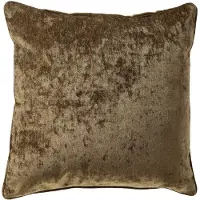Dutch decor LEWY - sierkussen 60x60 cm - glansvelours - groot formaat - Military Olive - groen - Inclusief binnenkussen - Luxe kussens voor woonkamer & bank