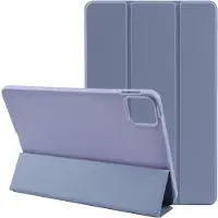 Mobigear Tablethoes geschikt voor Apple iPad Air 11 Inch (2025) Hoes TPU,Kunstleer | Tri-Fold Gel Bookcase - Paars