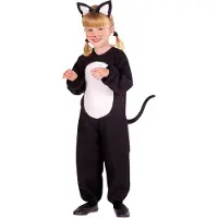 Widmann Leuk zwarte kat kostuum Jamie kinderen