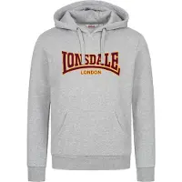 Lonsdale Sweatshirt 'Classic' geel / grijs / zwart