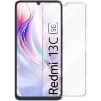 Cadorabo Screenprotector geschikt voor Xiaomi Redmi 13C - Pantser film Beschermende film in KRISTALHELDER Geharde (Tempered) display beschermglas in 9H hardheid met 3D Touch
