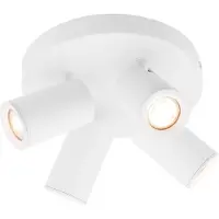 LEDVION - LED Plafondspot - Wit 4-lichts - GU10 - IP20
