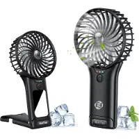 Equivera Handventilator - Mini Ventilator - Hand Ventilator - Hanventilator Oplaadbaar - Draabare Ventilator