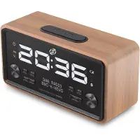 Equivera Wekkerradio Op Netstroom - Klokradio - Wekkerradio - Klokradio Met Wekker - Wekkerradio Dab - Wekker Dab Radio
