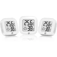 Equivera Huisthermometer - Kamerthermometer - Binnenshuis - Digitale Thermometer - Hygrometer