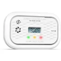 Equivera Koolmonoxidemelder - Koolstofmonoxidemelder - Koolmonoxide Detector - Draagbaar Koolmonoxide Alarm - CO-melder