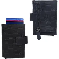 Bear design Lederen Creditcardhouder / Pasjeshouder / Portemonnee Elsie block/black