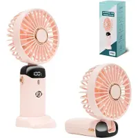 Equivera Handventilator - Mini Ventilator - Hand Ventilator - Hanventilator Oplaadbaar - Draabare Ventilator
