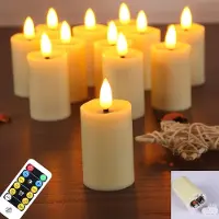 Equivera Oplaadbare LED Kaarsen - Elektrische Kaarsen - Oplaadbare Waxinelichtjes - Realistische Kaarsen - Kerstverlichting - Veilig en Duurzaam