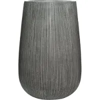 Pottery Pots - Plantenbak Patt high S - Ø29cm x H43cm - Indoor en Outdoor - Dark Grey (vert. ridg)