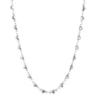 Go Dutch Label Collier bolle hartjes Silver N2226-1