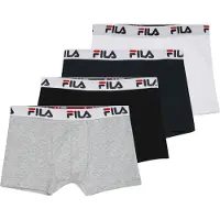 FILA Onderbroek grijs gemêleerd / knalrood / zwart / wit