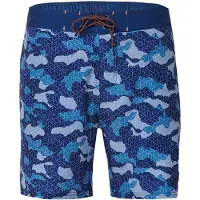 KOROSHI Zwemshorts royal blue/koningsblauw / donkerblauw / lichtgrijs