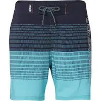 KOROSHI Zwemshorts turquoise / koraal / zwart / wit
