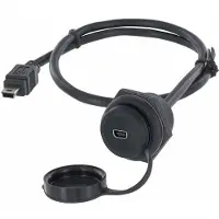 Encitech 1310-1026-05 USB-kabel USB 2.0 3 m Mini-USB B Zwart