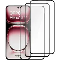 Cadorabo 3x Screenprotector geschikt voor Oppo Reno 12 - Beschermende Pantser Film in KRISTALHELDER - Getemperd (Tempered) Display beschermend glas in 9H hardheid met 3D Touch