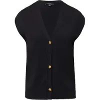 Comma Gebreid vest zwart