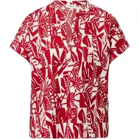 s.Oliver Blouse bloedrood / natuurwit