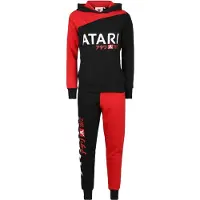 Atari - Gaming Trainingspak - Red Black - Colour Patchwork - XS tot XXL - voor Vrouwen - zwart-rood | Maat L