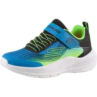 SKECHERS Sneakers 'Microspec Advance' blauw / limoen / zwart