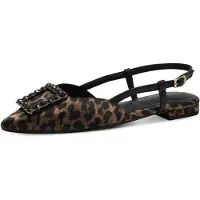 Tamaris Ballerina met riempjes ombergrijs / donkerbruin / zwart