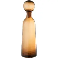 J-Line fles+stop effen decoratief hoog glas large 11x11x44cm