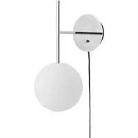 Audo Copenhagen Tr Bulb Wandlamp Gepolijst Staal - Wandlampen Opaalglas Polished Steel - 71131-001468