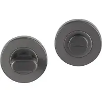 Differnz Rozet Signature - Rond - Gun Metal - Diam. 52mm - 2 Stuks