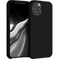 Kwmobile telefoonhoesje geschikt voor Apple iPhone 12 Pro Max - Hoesje met siliconen coating - Smartphone case in zwart