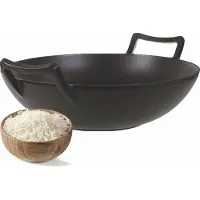 Biko Wokpan | Wadjan - Gietijzer - ø 35 cm - Zonder anti-aanbaklaag