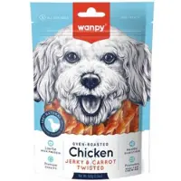 WANPY 3x 100 gram Kip Jerky & Wortel Sticks - hondensnack