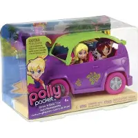 Mattel Polly pocket duik en glij auto met figuurtje