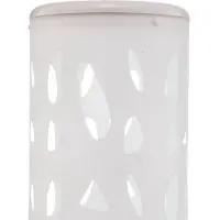 LINDBY Vloerlamp Alisea, wit / opaal, Woon-/ Eetkamer, Kunststof, Modern, vloerlamp