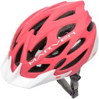 Meteor - Fietshelm - Marven M 55-58 cm koraal/wit