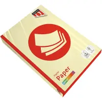 Quantore - Kopieerpapier A3 80gr kanariegeel 500vel | Pak a 500 vel | 5 stuks