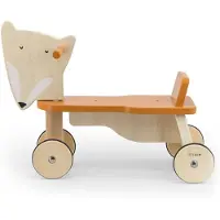 Trixie Houten Fiets - Mr. Fox - Loopfiets met 4 wielen - Speelgoed voor Kinderen - Vanaf 1 jaar - Voor Jongens en Meisjes - FSC