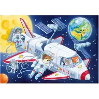 Ravensburger Reis door de ruimte - Kinderpuzzel 2 x 24 stukjes - Vanaf 4+