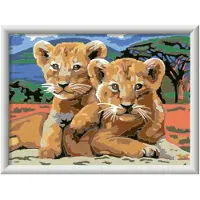 Ravensburger creart serie D little lion cubs |