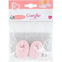 Corolle poppen pantoffels roze - Babypop accessoires 30cm.