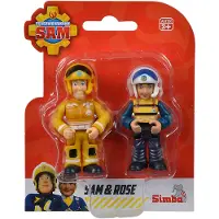 Simba Brandweerman Sam speelfiguren dubbelset - actiefiguren speelgoed.
